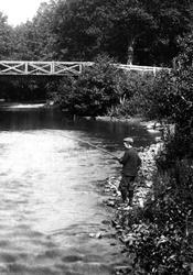 Fishing By Boscarne Bridge 1906, Bodmin