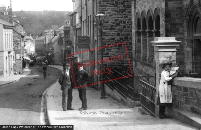 Photo of Bodmin, Townsfolk In Fore Street 1901