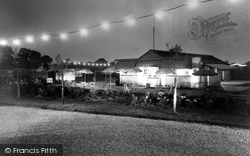 Boulevard Caravan Site At Night c.1960, Bognor Regis