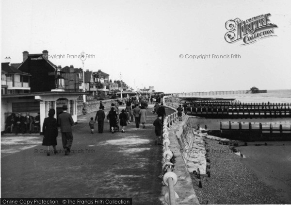 Photo of Bognor Regis, Promenade And Beach c.1950