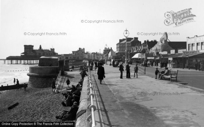 Photo of Bognor Regis, Promenade From East c.1950