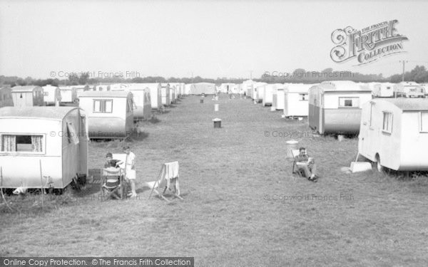 Photo of Bognor Regis, Riverside Caravan Site c.1955