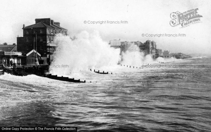 Photo of Bognor Regis, Rough Sea c.1930