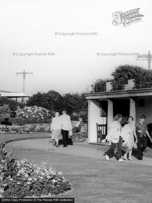 Photo of Bognor Regis, Strolling In Marine Parade Gardens c.1960