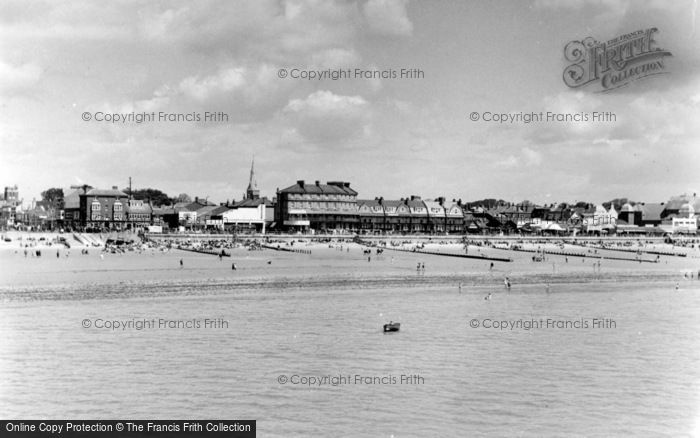 Photo of Bognor Regis, The Beach c.1955
