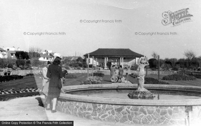 Photo of Bognor Regis, The Fountain, Marine Gardens c.1955