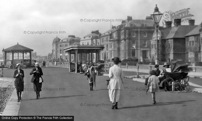 Photo of Bognor Regis, Walking On The Parade 1921