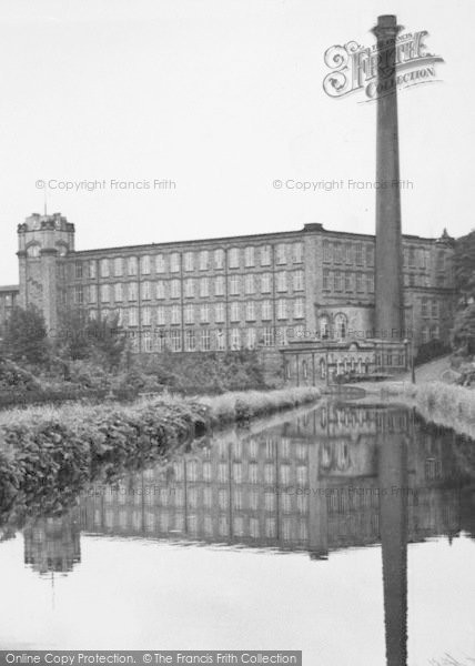 Photo of Bollington, The Canal And Clarence Mill c.1955