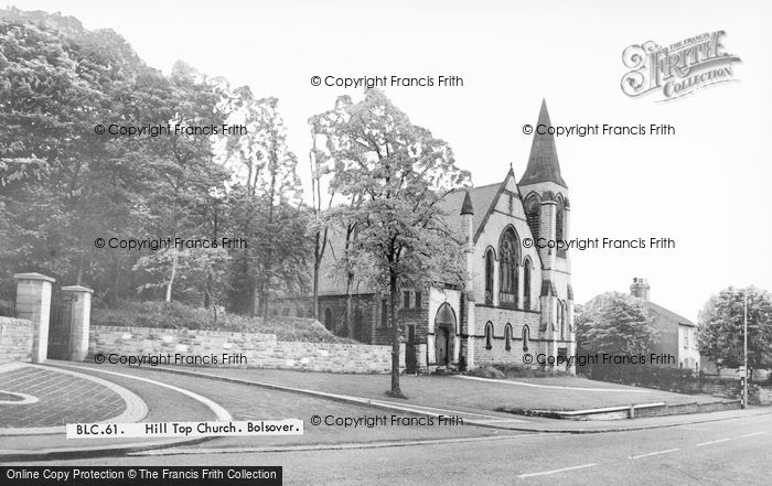 Photo of Bolsover, Hill Top Church c.1960
