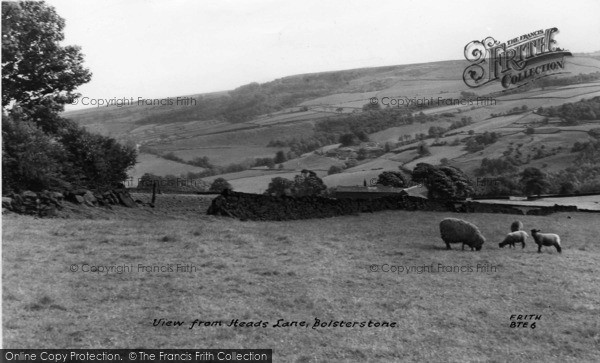 Photo of Bolsterstone, View From Heads Lane c.1965
