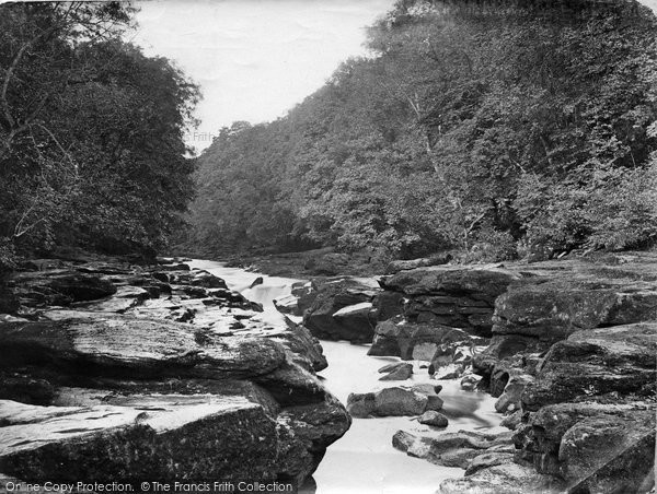 Photo of Bolton Abbey, Bolton Woods, The Strid c.1867