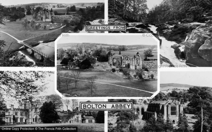 Photo of Bolton Abbey, Composite c.1955