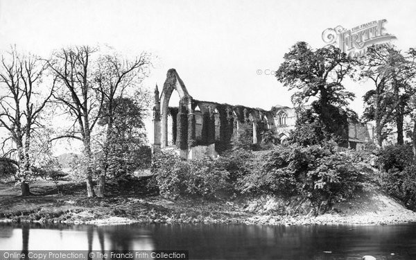 Photo of Bolton Abbey, From The River c.1874