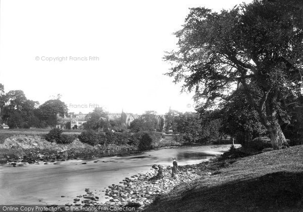 Photo of Bolton Abbey, From The River c.1885