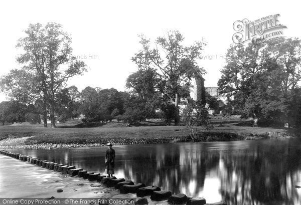 Photo of Bolton Abbey, Stepping Stones c.1885
