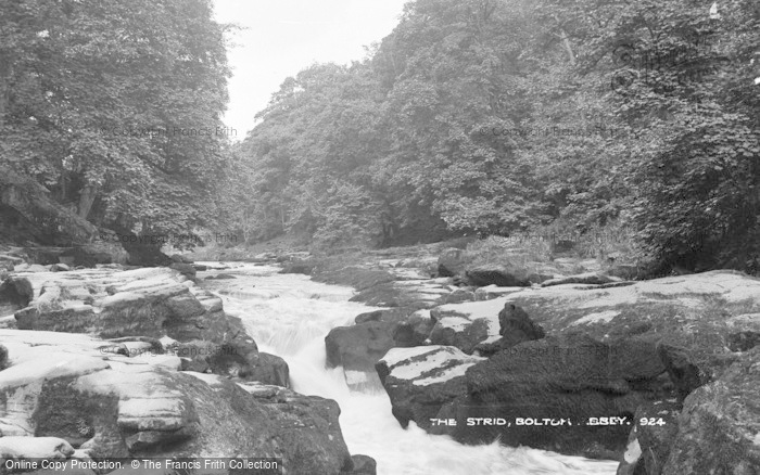 Photo of Bolton Abbey, The Strid c.1890