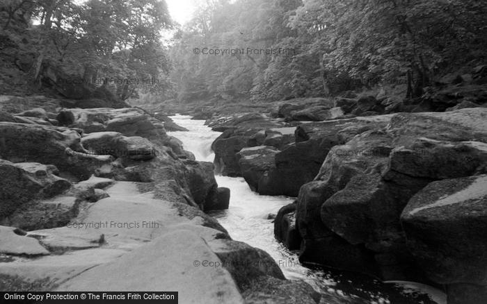 Photo of Bolton Abbey, The Strid c.1955