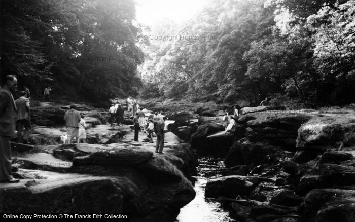 Photo of Bolton Abbey, The Strid c.1965