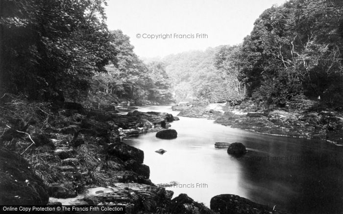 Photo of Bolton Abbey, View Above The Strid 1886