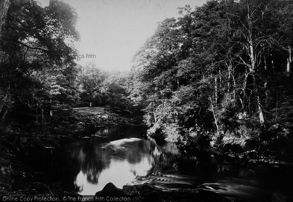 Photo of Bolton Abbey, View Below The Strid 1886