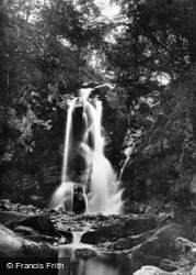 Waterfall In Valley Of Desolation c.1920, Bolton Abbey
