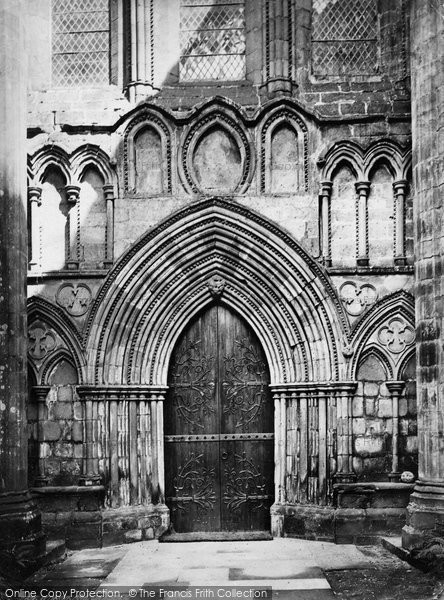 Photo of Bolton Abbey, West Door c.1874
