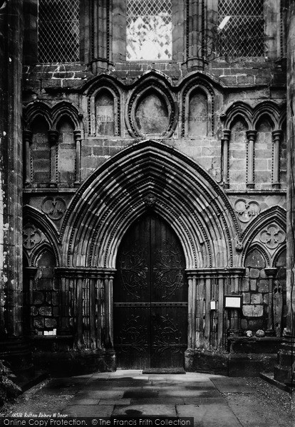 Photo of Bolton Abbey, West Door c.1885