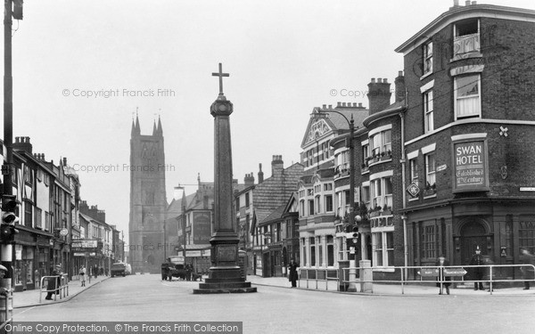 Photo of Bolton, Cross And Parish Church c.1955