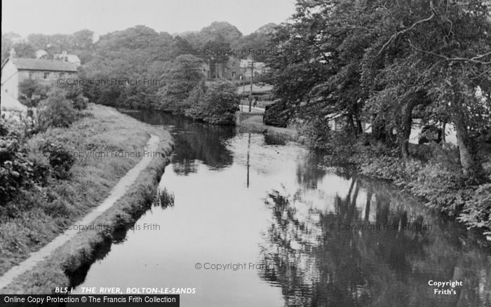 Photo of Bolton Le Sands, The River c.1955