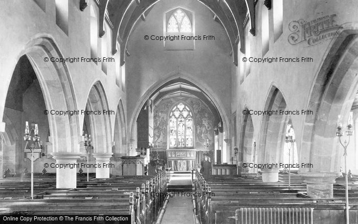 Photo of Bolton On Swale, St Mary's Church Interior 1913