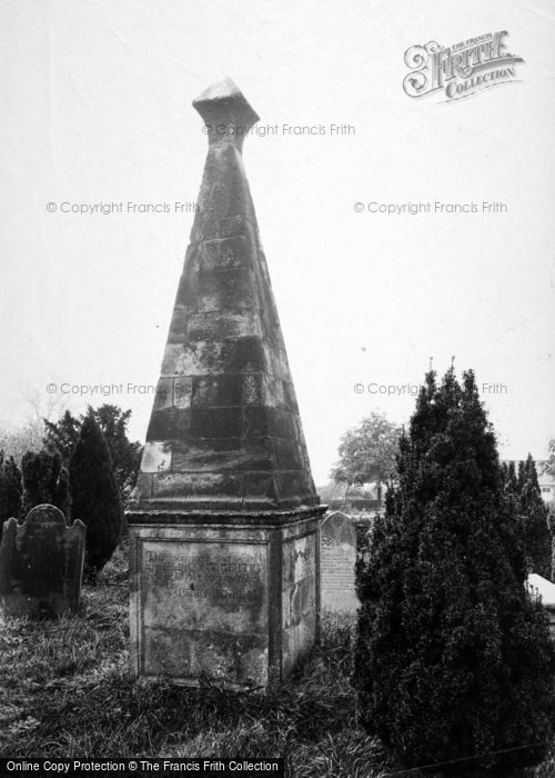 Photo of Bolton On Swale, The Churchyard, Henry Jenkin's Monument 1913