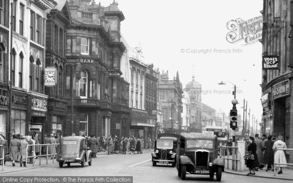 Photo of Bolton, Traffic In Deansgate 1950