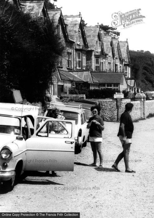 Photo of Bonchurch, Arriving At The Beach c.1960