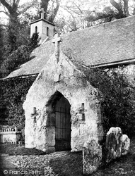 St Boniface Old Church Porch c.1874, Bonchurch