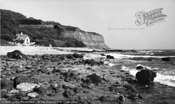 Photo of Bonchurch, The Beach c.1955
