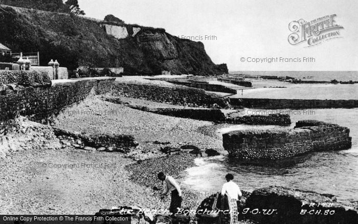 Photo of Bonchurch, The Beach c.1955
