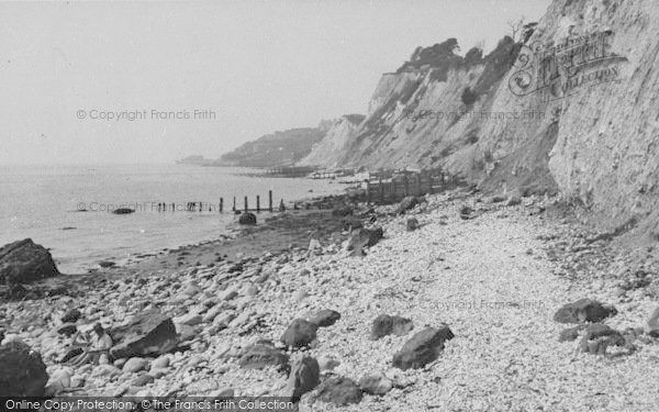 Photo of Bonchurch, The Beach c.1955