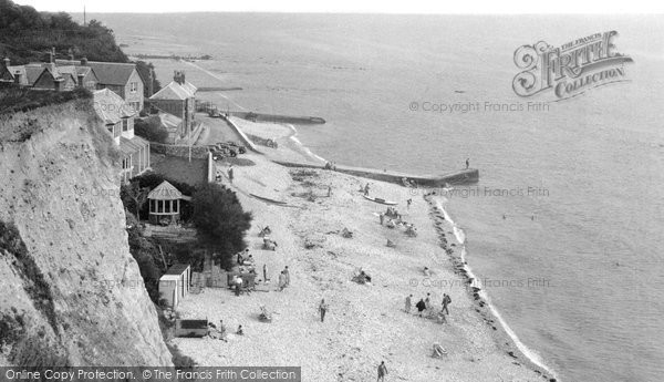 Photo of Bonchurch, The Beach c.1955