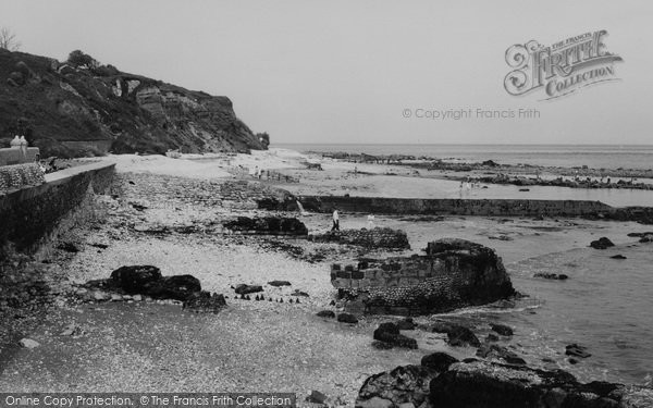 Photo of Bonchurch, The Beach c.1960