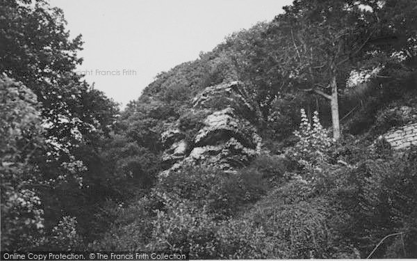 Photo of Bonchurch, The Pulpit Rock c.1955