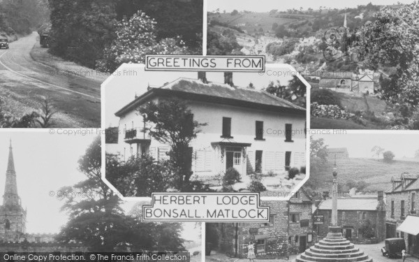 Photo of Bonsall, Herbert Lodge Composite c.1955