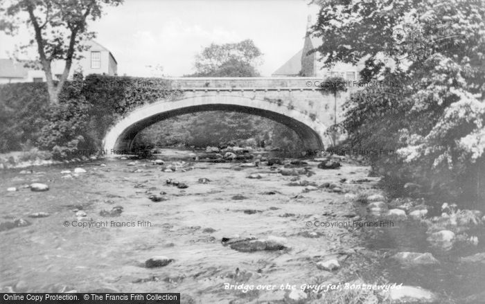 Photo of Bontnewydd, Bridge Over The Gwyrfai c.1940