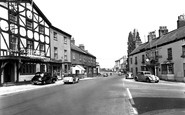 Boroughbridge, the Crown Hotel and Three Greyhounds Hotel c1955