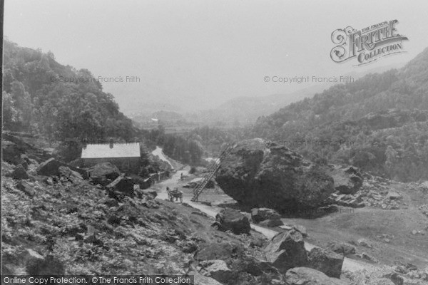 Photo of Borrowdale, Bowder Stone 1889