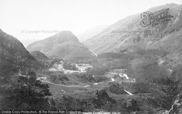 Photo of Borrowdale, Castle Crag 1893