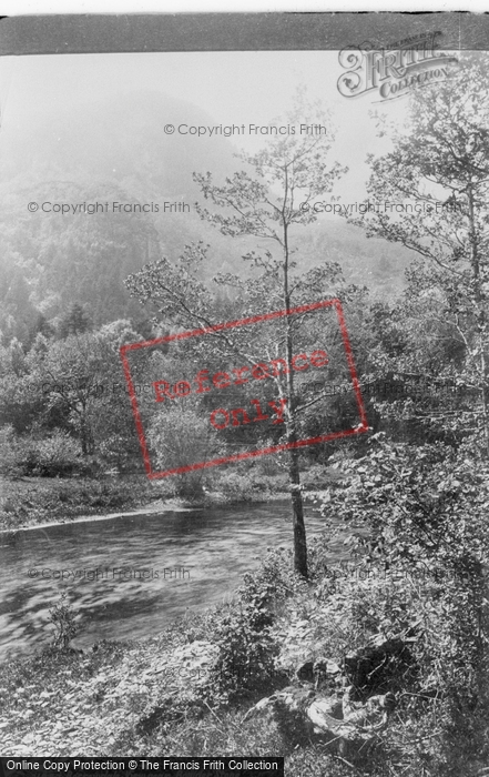 Photo of Borrowdale, On The River Below The Bowder Stone 1889