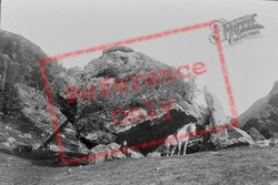The Bowder Stone 1889, Borrowdale