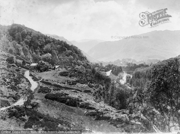 Photo of Borrowdale, Valley And The Bowder Stone c.1880