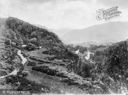 Valley And The Bowder Stone c.1880, Borrowdale