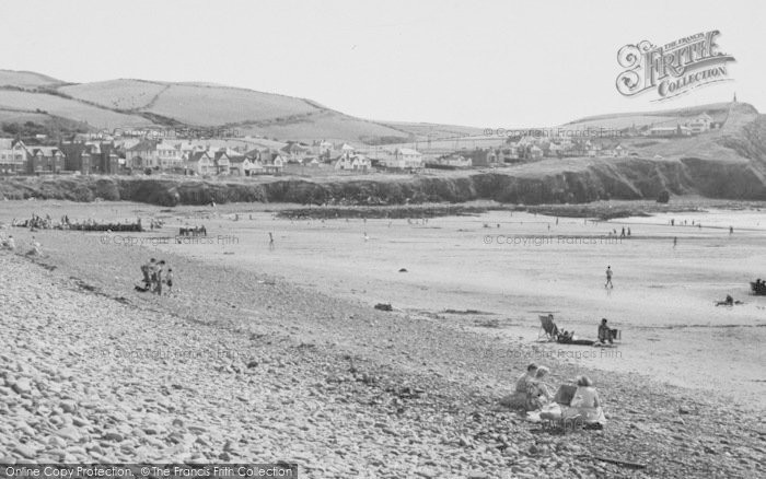 Photo of Borth, Beach And Headland c.1960